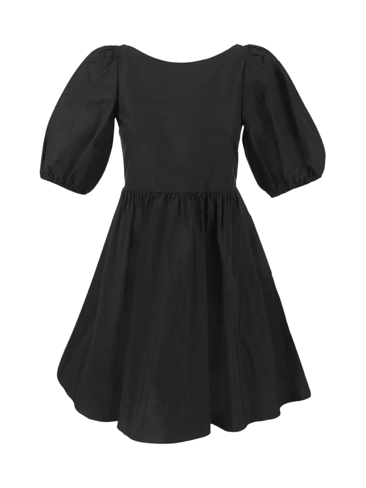 REDValentino Puff Sleeved Round Neck Mini Dress