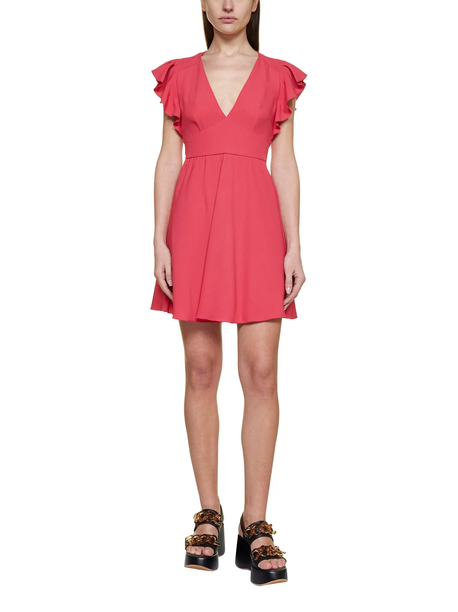 REDValentino Ruffle-Detailed Mini Dress