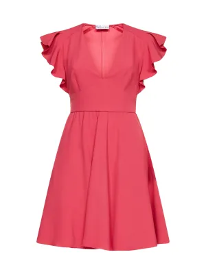 REDValentino Ruffle-Detailed Mini Dress