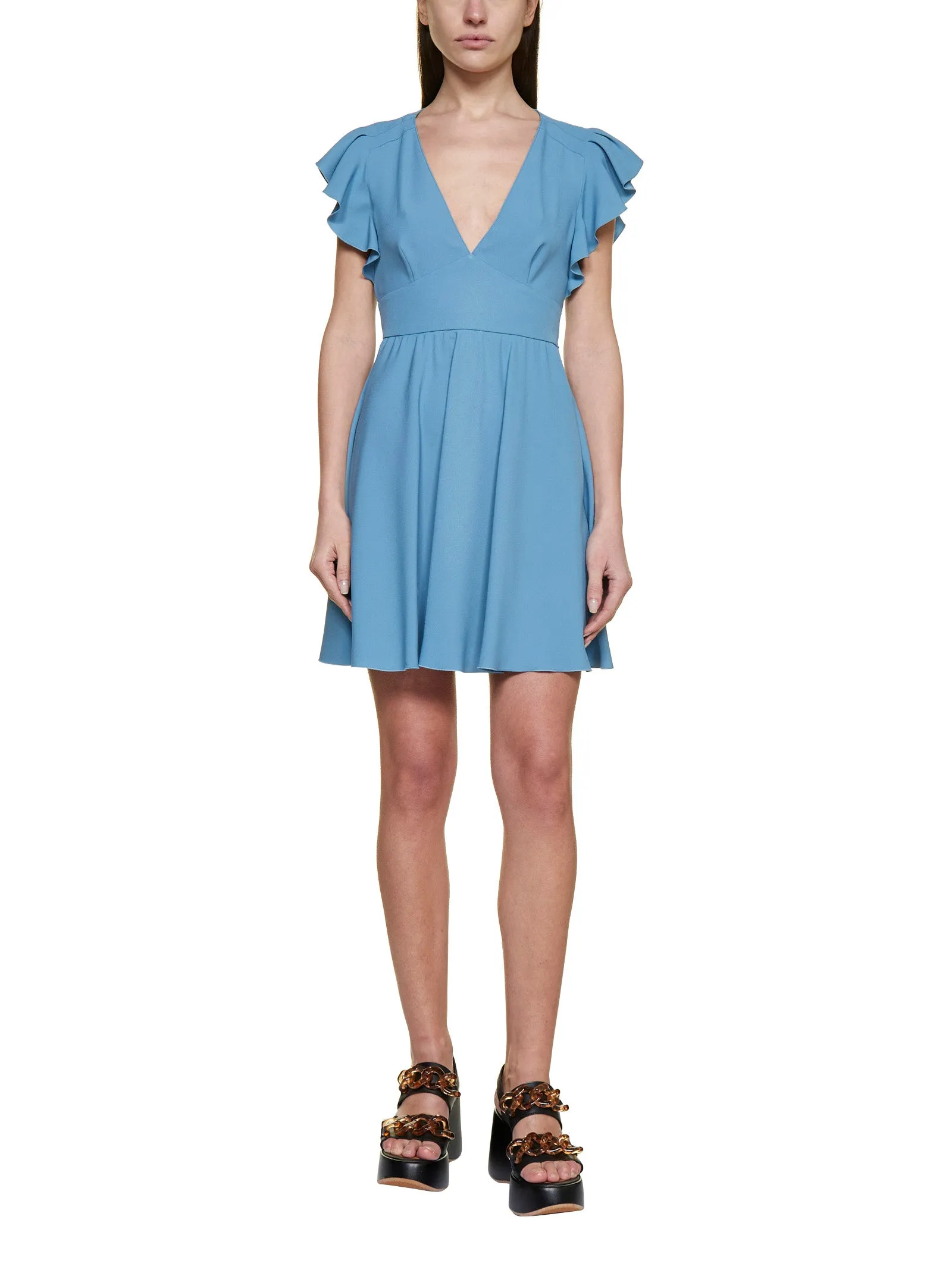 REDValentino Ruffle-Detailed Mini Dress
