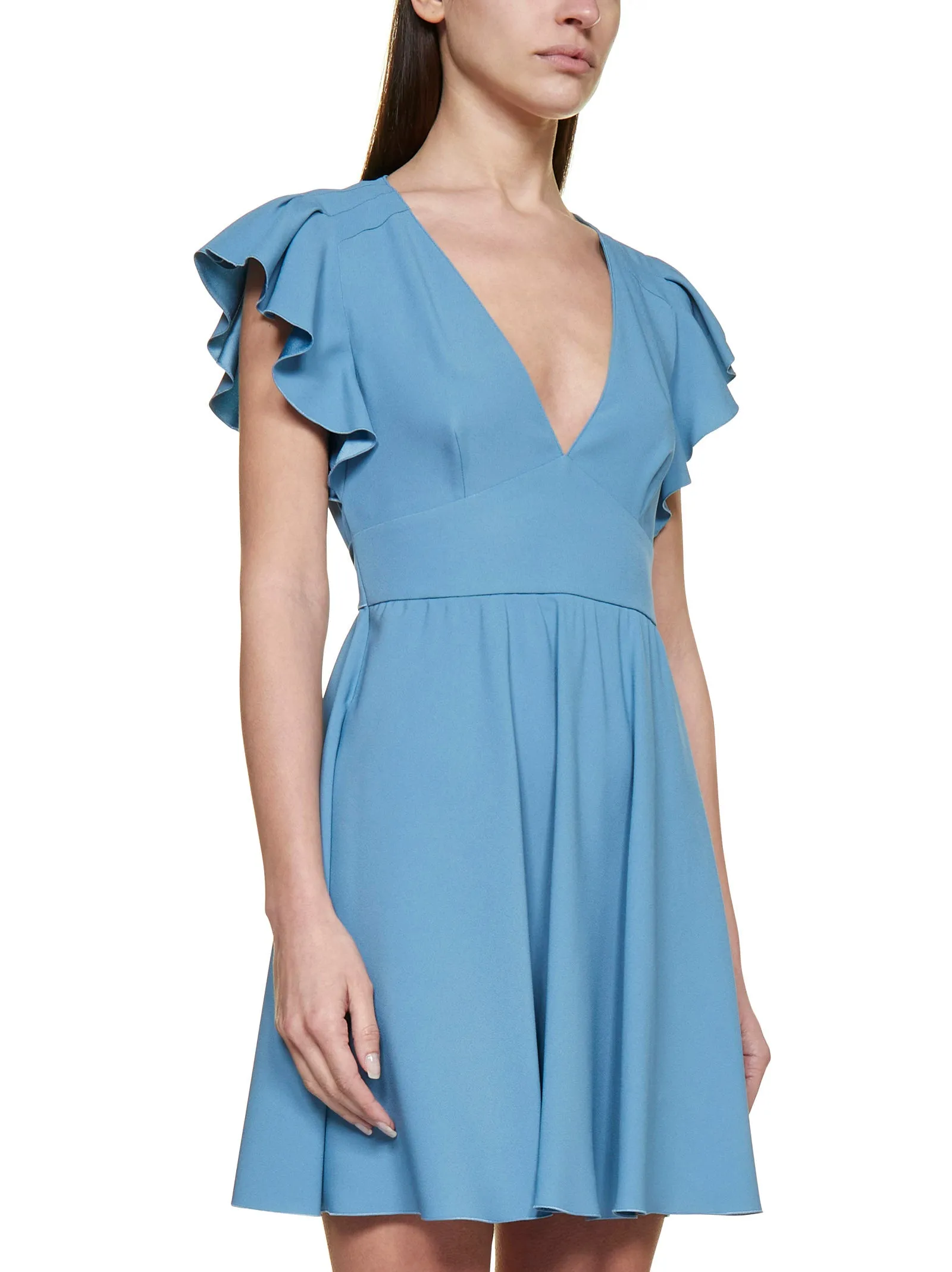 REDValentino Ruffle-Detailed Mini Dress