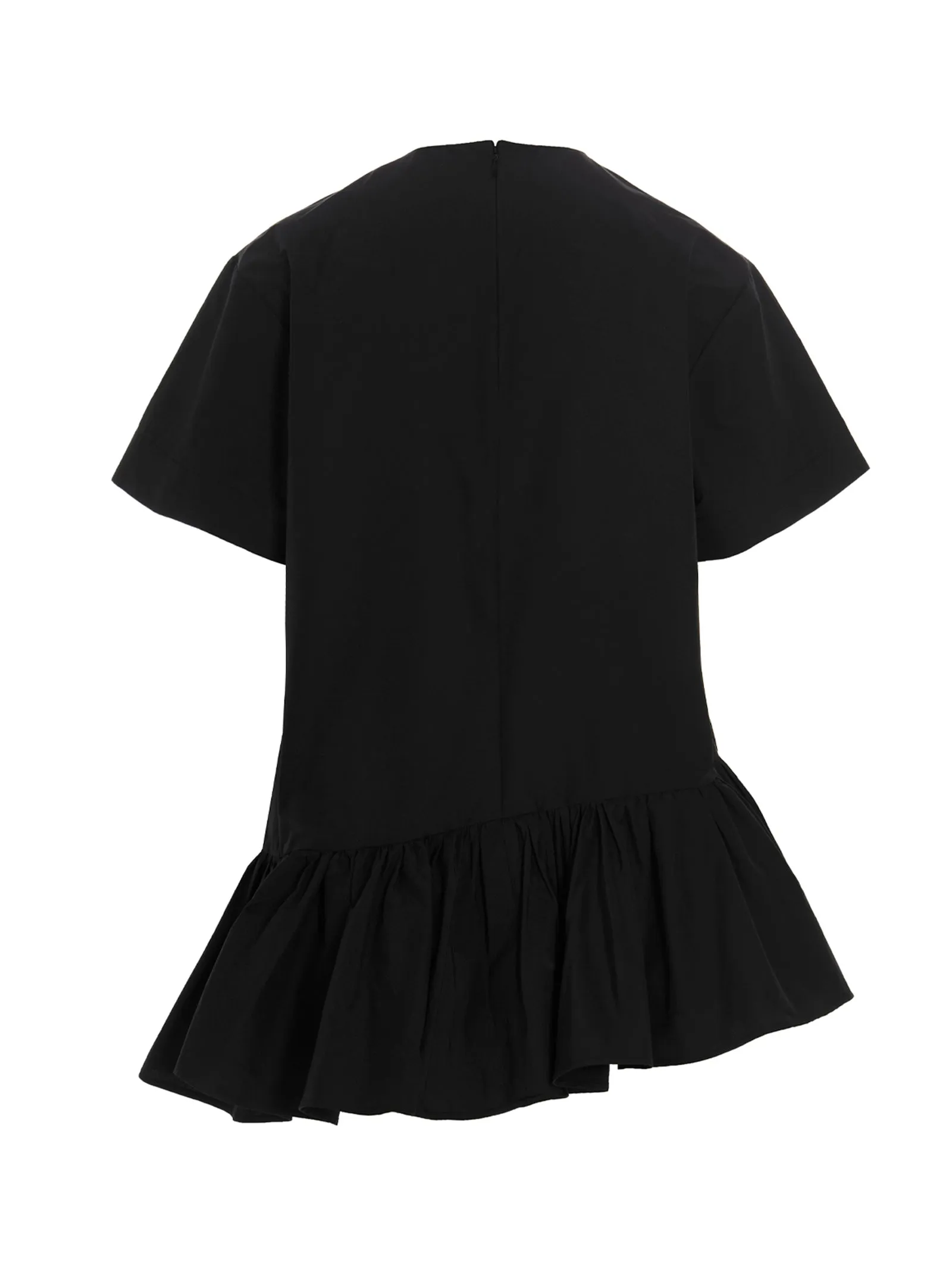 REDValentino Ruffled Short Sleeved Crewneck Top