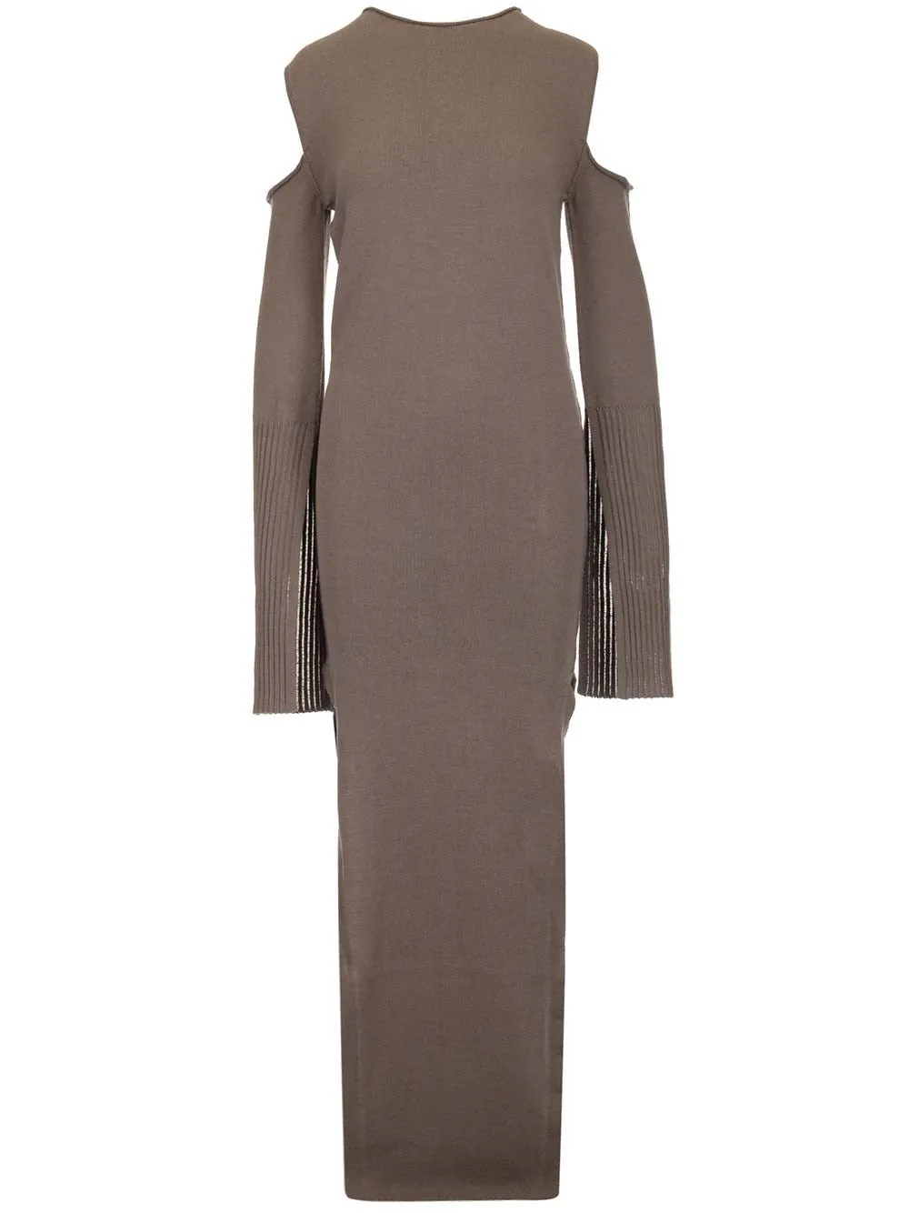 Rick Owens Cape-Sleeved Crewneck Dress