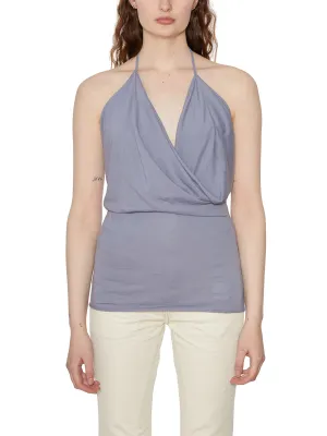 Rick Owens DRKSHDW Draped Sleeveless V-Neck Top