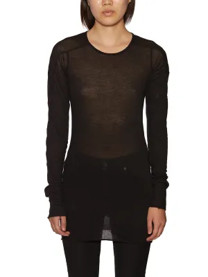 Rick Owens DRKSHDW Long-Sleeved Crewneck T-Shirt