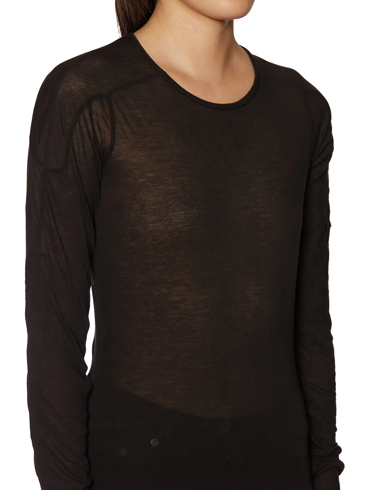 Rick Owens DRKSHDW Long-Sleeved Crewneck T-Shirt