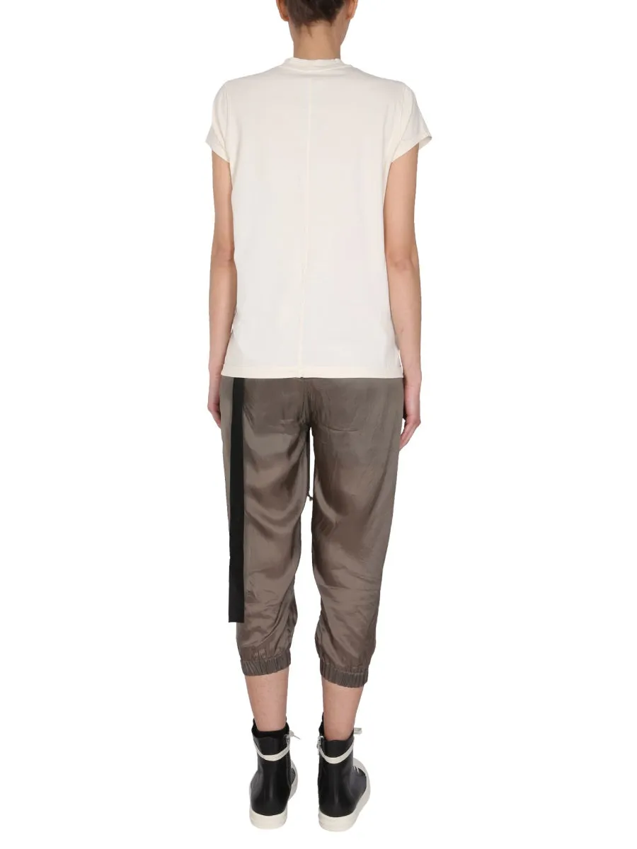 Rick Owens DRKSHDW Strap Detailed Crewneck T-Shirt