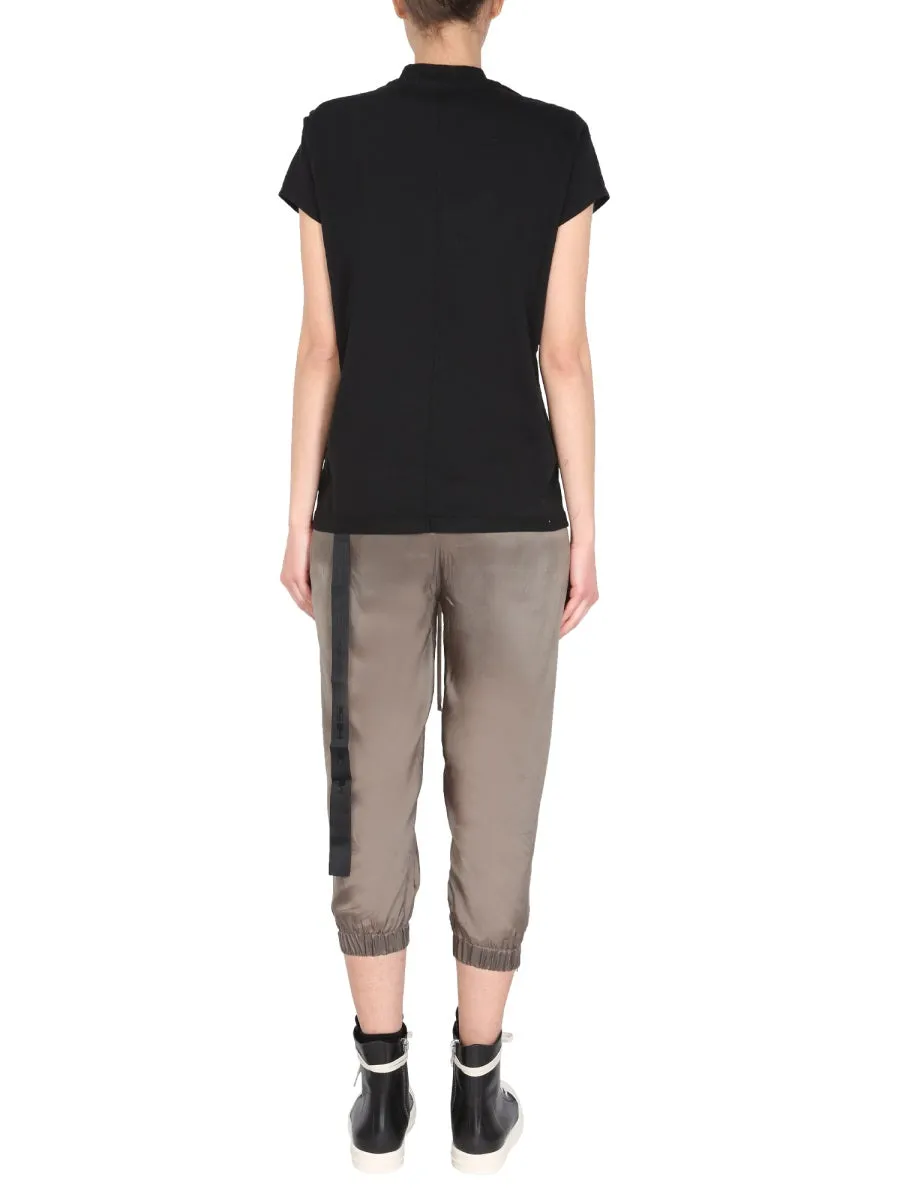 Rick Owens DRKSHDW Strap Detailed Crewneck T-Shirt