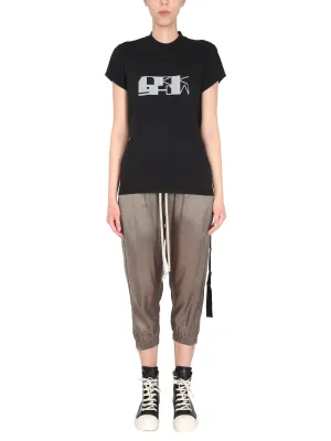 Rick Owens DRKSHDW Strap Detailed Crewneck T-Shirt