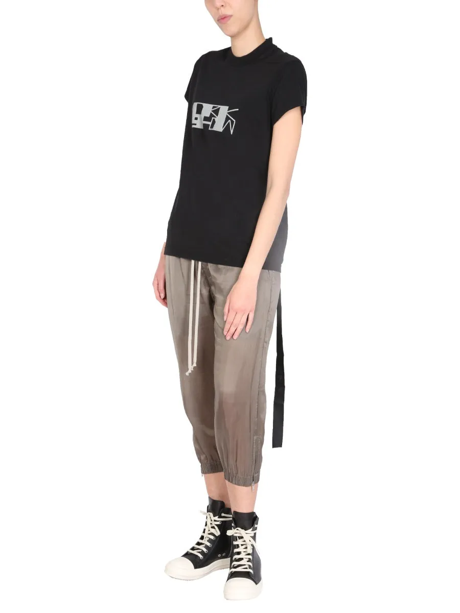 Rick Owens DRKSHDW Strap Detailed Crewneck T-Shirt