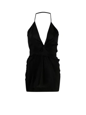 Rick Owens Laura Plunging-Neck Wrap Top