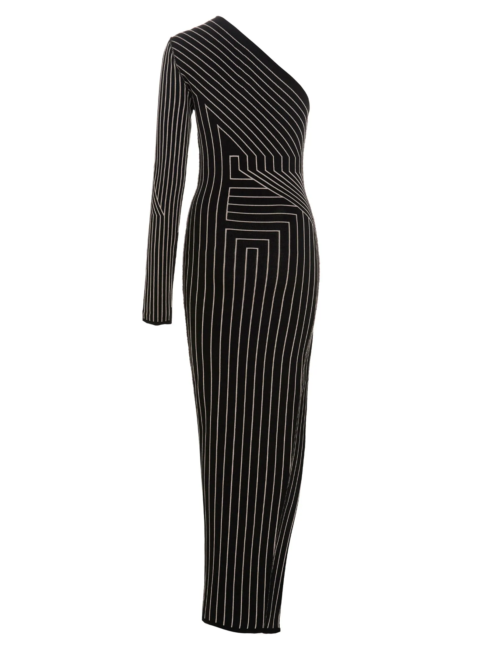 Rick Owens One-Shoulder Side Slit Dress