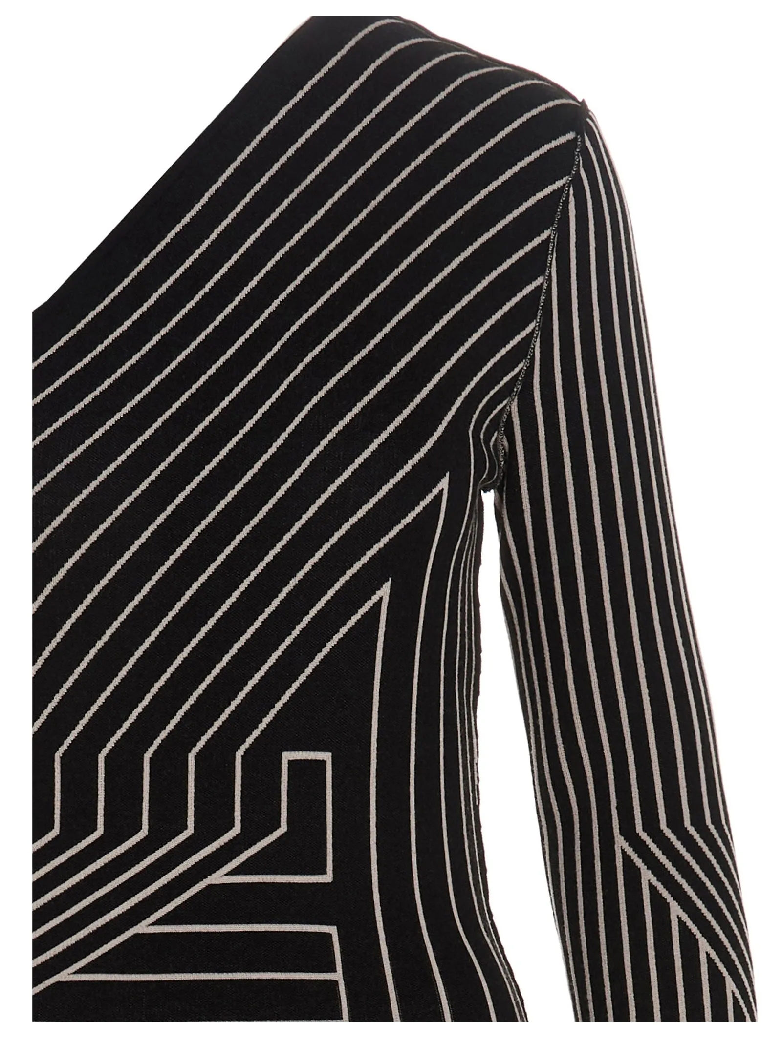 Rick Owens One-Shoulder Side Slit Dress