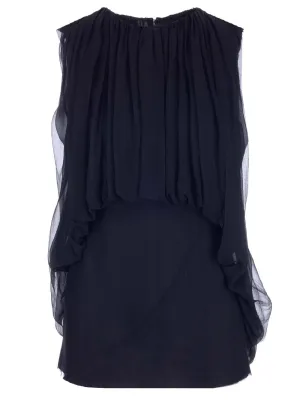 Rick Owens Sleeveless Chiffon Top