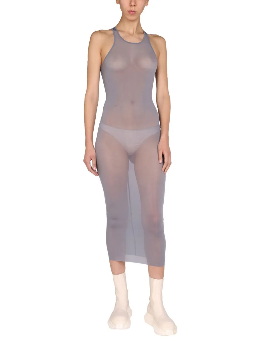 Rick Owens Sleeveless Slim Fit Midi Dress