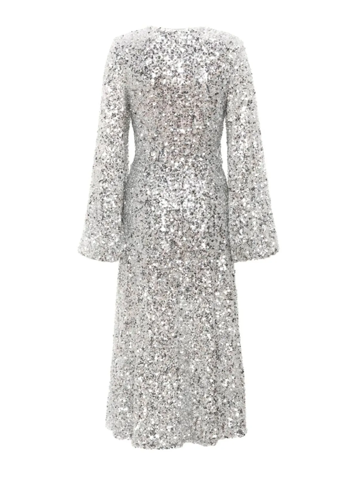 ROTATE Birger Chirstensen V-Neck Midi Dress