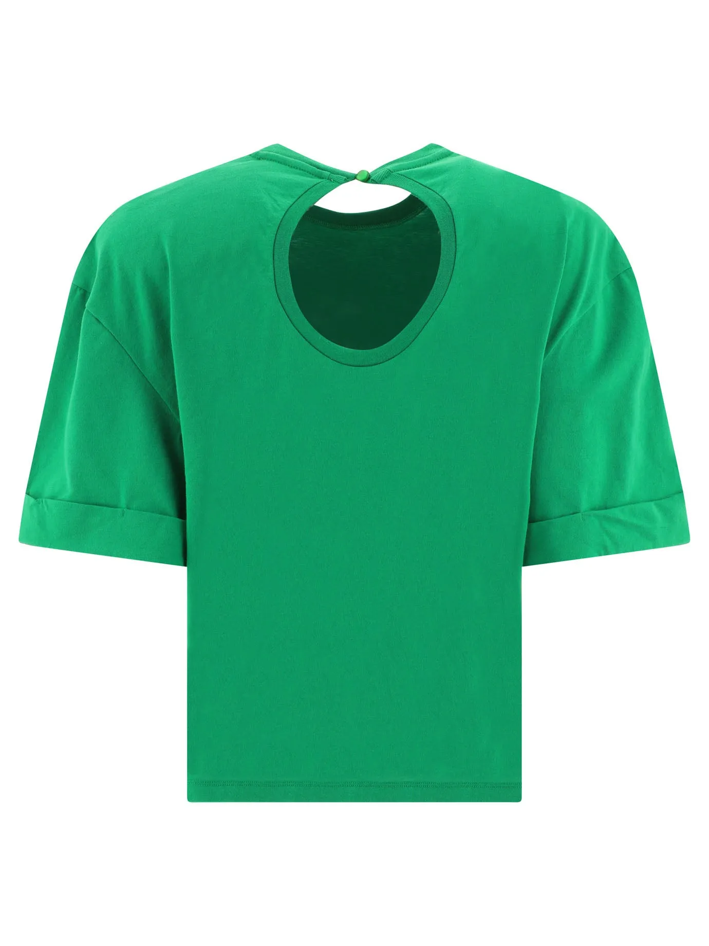 ROTATE Cut-Out Round Neck T-Shirt