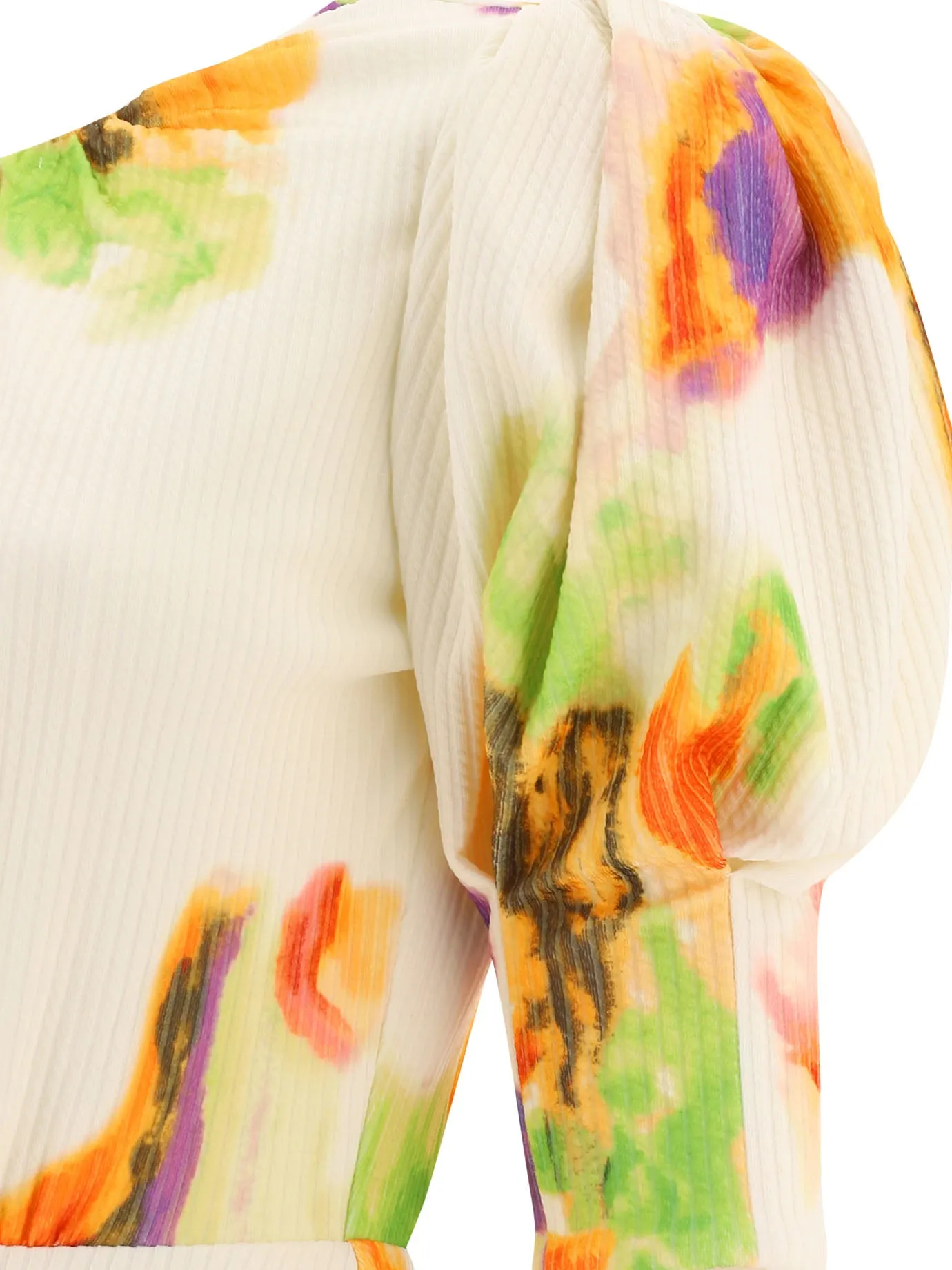 ROTATE Lavine Allover Floral Printed Open-Back Dress