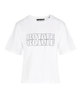 ROTATE Logo Printed Crewneck T-Shirt