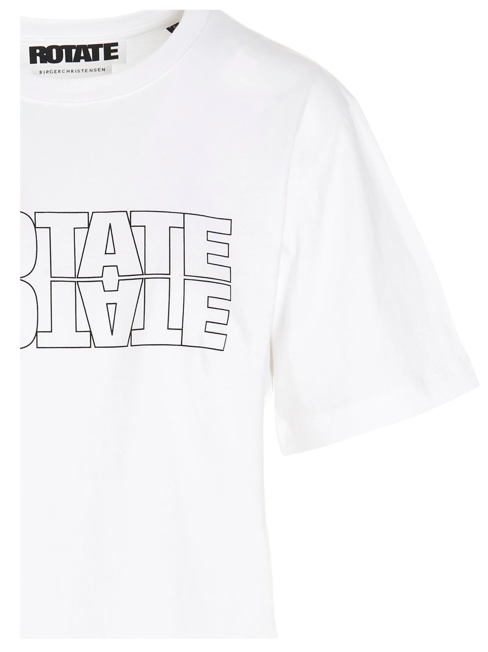 ROTATE Logo Printed Crewneck T-Shirt