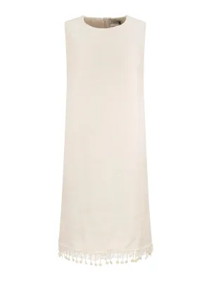 'S Max Mara Fringe-Detailed Sleeveless Dress