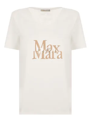'S Max Mara Logo Printed Crewneck T-Shirt