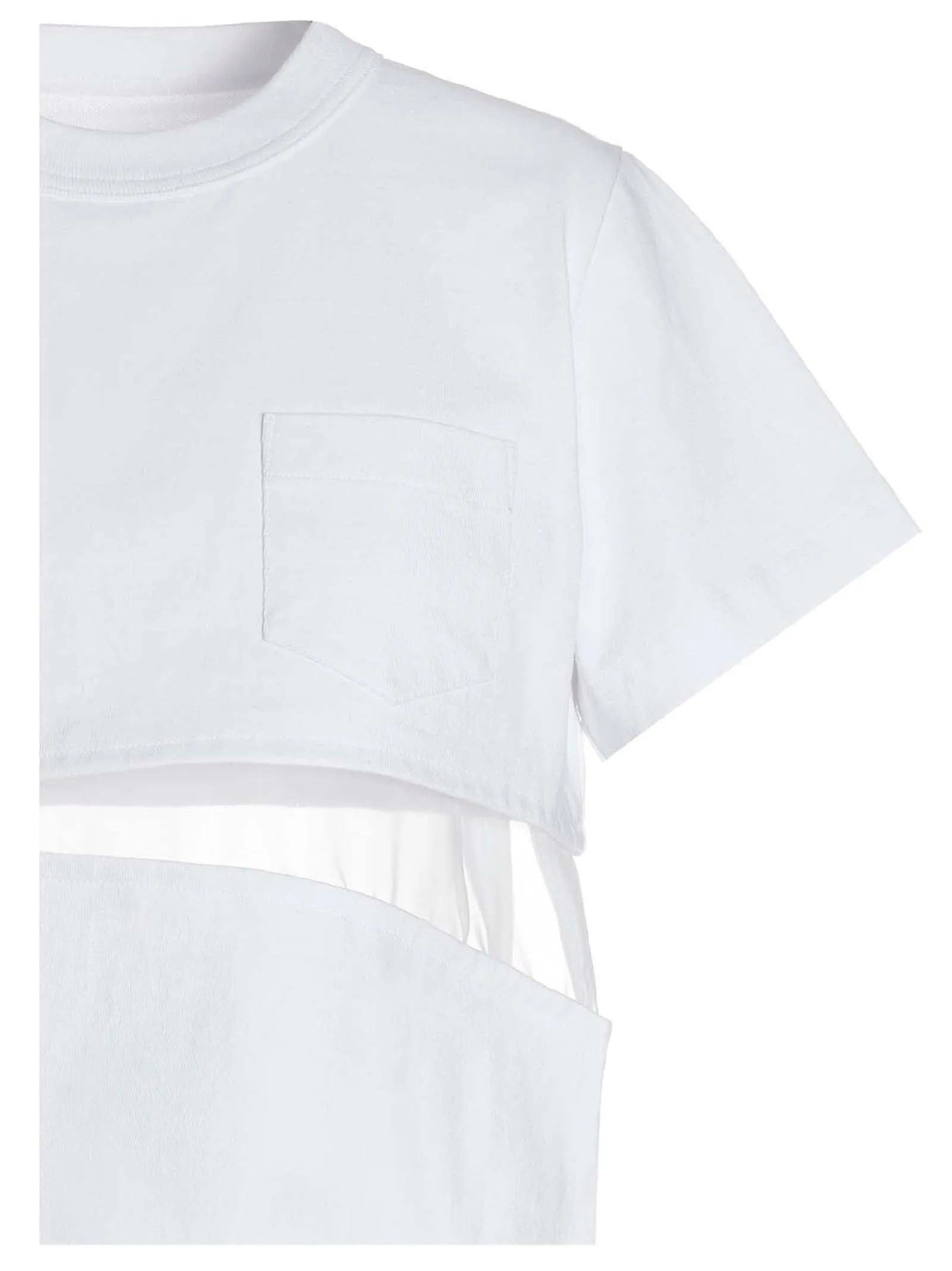Sacai Cut-Out Crewneck T-Shirt