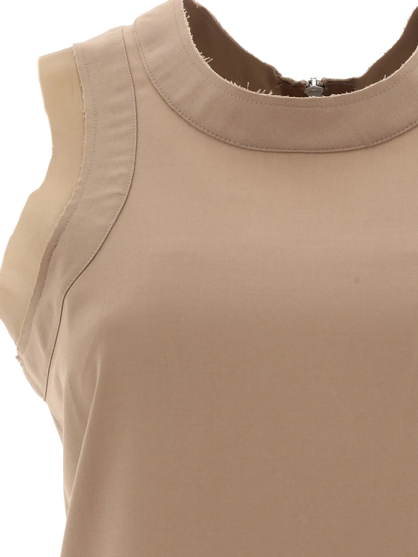 Sacai Zipped Crewneck Tank Top