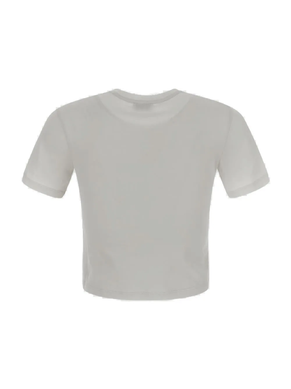Saint Laurent Logo Embroidered Crewneck T-Shirt