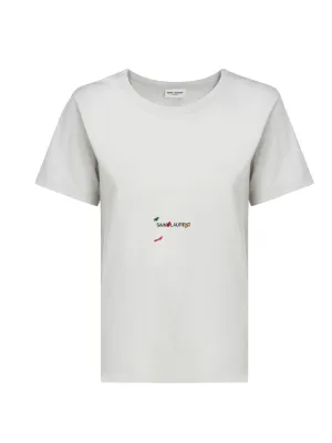 Saint Laurent Rive Gauche Crewneck T-Shirt