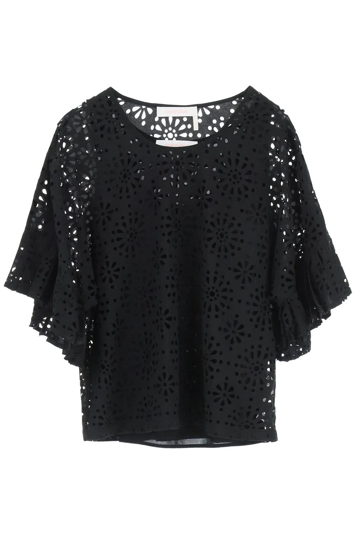 See By Chlo Allover Floral Pattern Crewneck Top