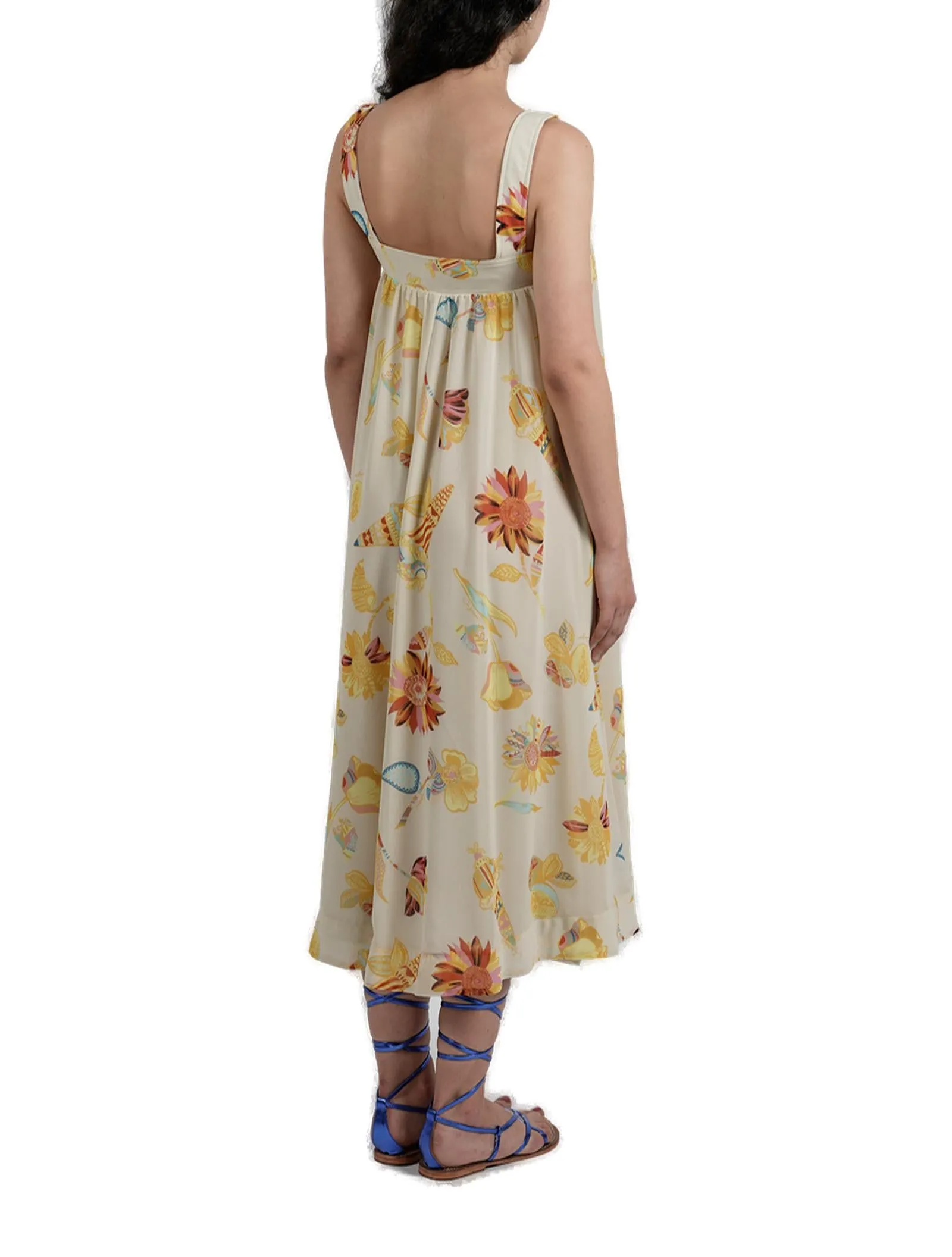See By Chlo Allover Floral Printed Sleeveless Dress