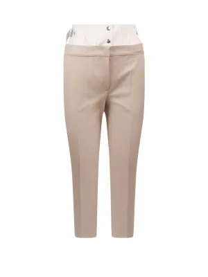 Sportmax Corset Detailed Cropped Pants
