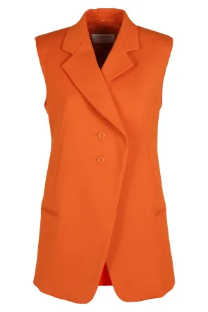 Sportmax Single-Breasted Sleeveless Jacket