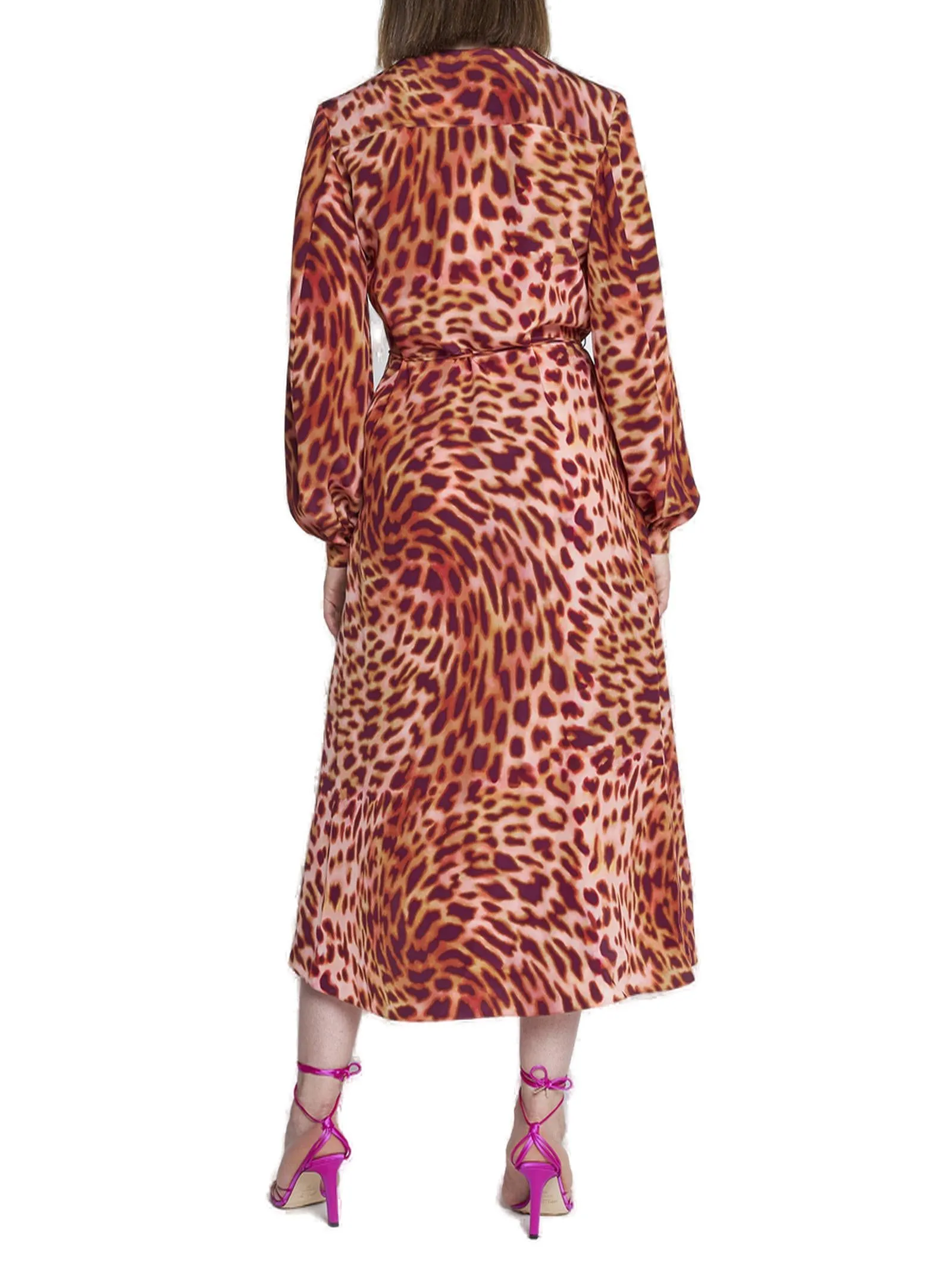 Stella McCartney Animal Print Tied Waist Dress