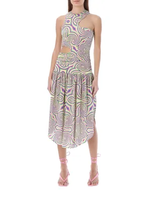 Stella McCartney Cut Out Midi Dress