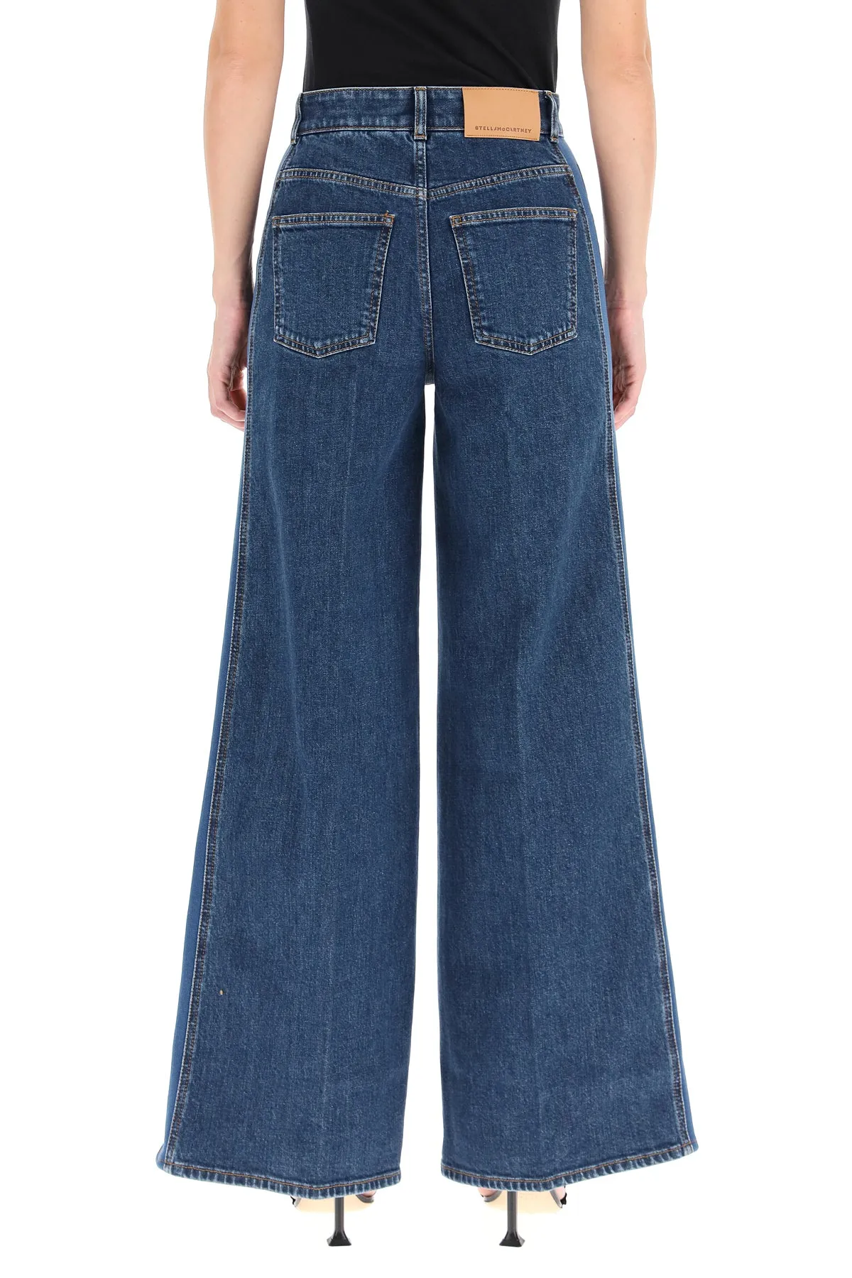 Stella McCartney Flared Rib Denim Pants