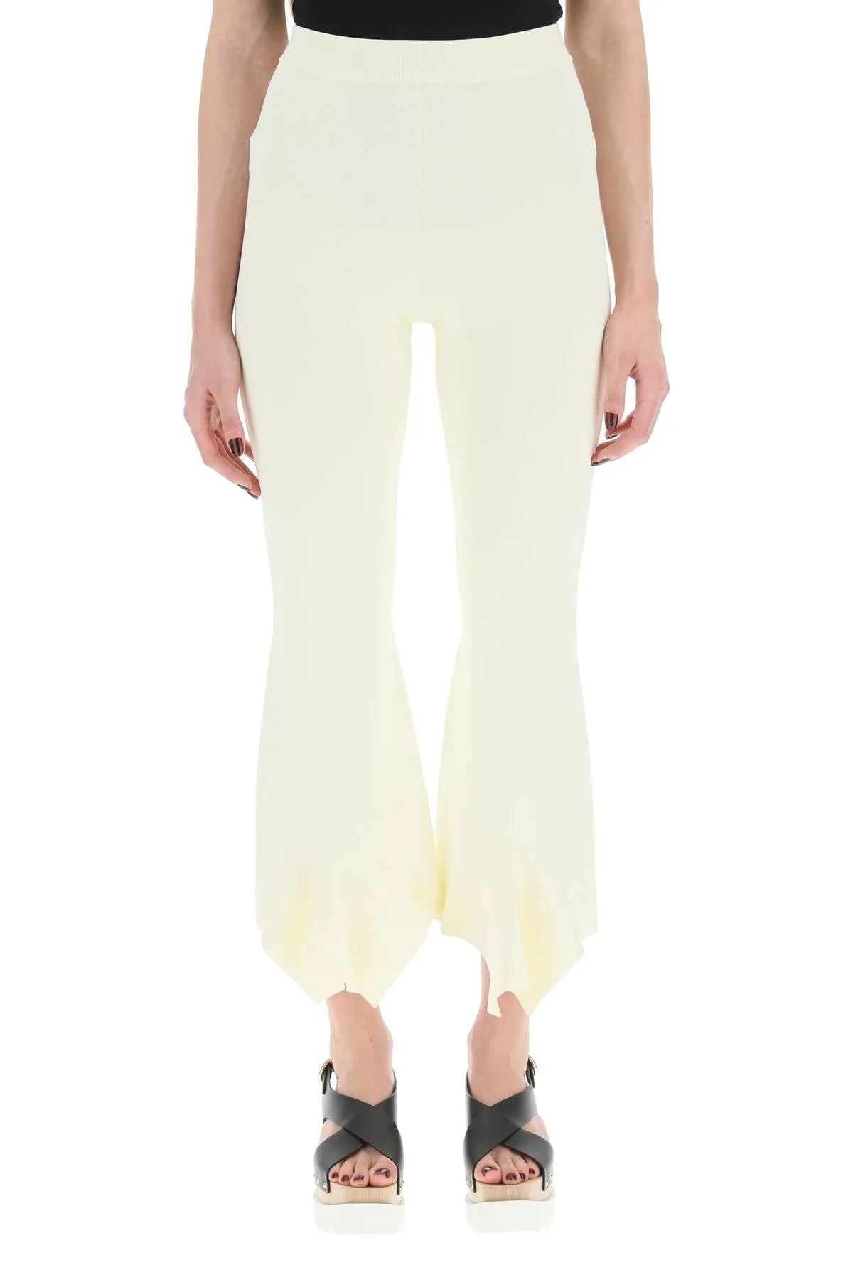 Stella McCartney High Waist Flared Ruffled Pants