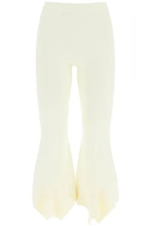 Stella McCartney High Waist Flared Ruffled Pants