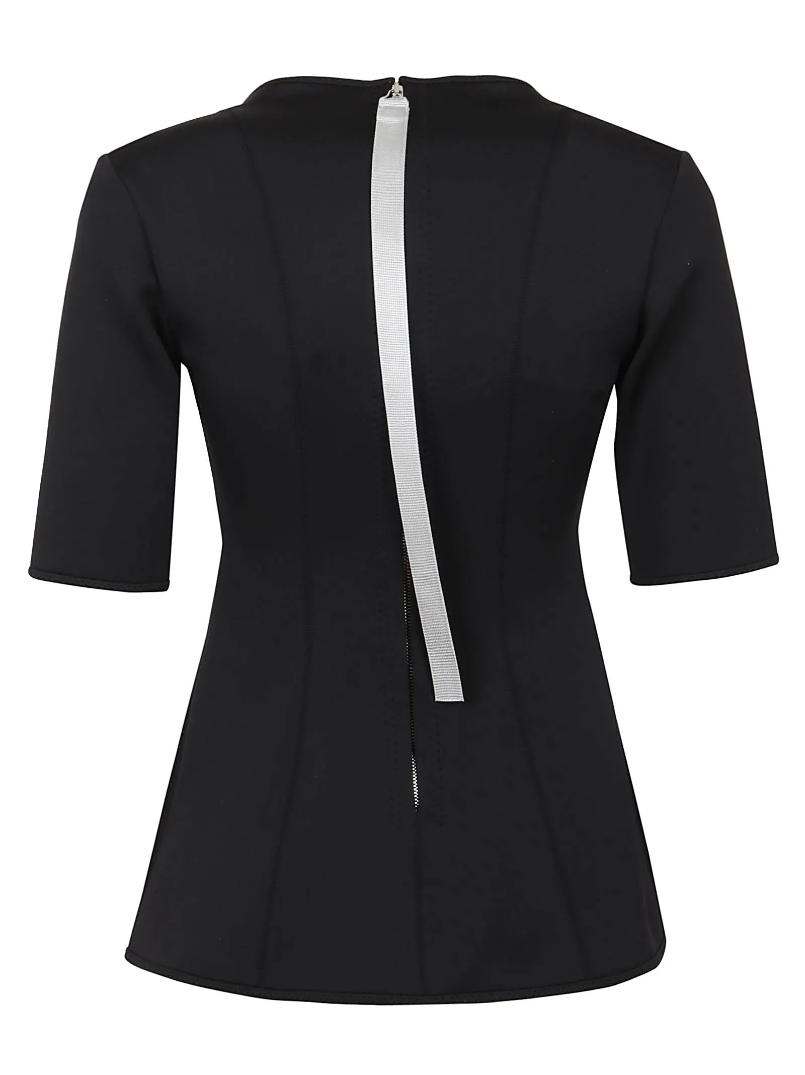Stella McCartney Scoop Neck Zip-Up Top