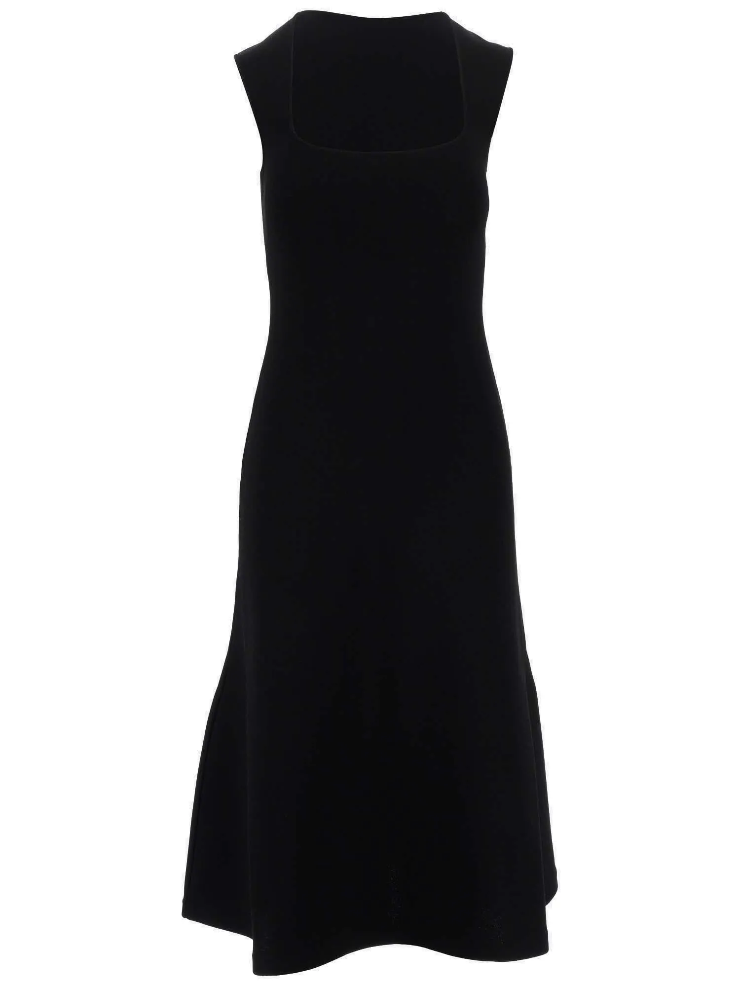 Stella McCartney Square-Neck Flared Midi Dress
