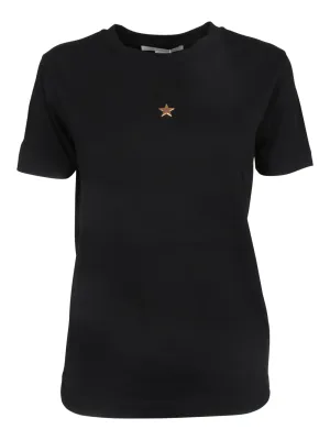 Stella McCartney Star Embellished Straight Hem T-Shirt