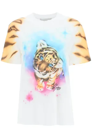 Stella McCartney Tiger Print Crewneck T-Shirt
