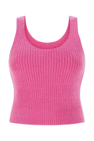 T By Alexander Wang Round Neck Knitted Tank Top
