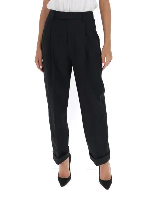 Tom Ford High Waist Turn-Up Tailored Pants