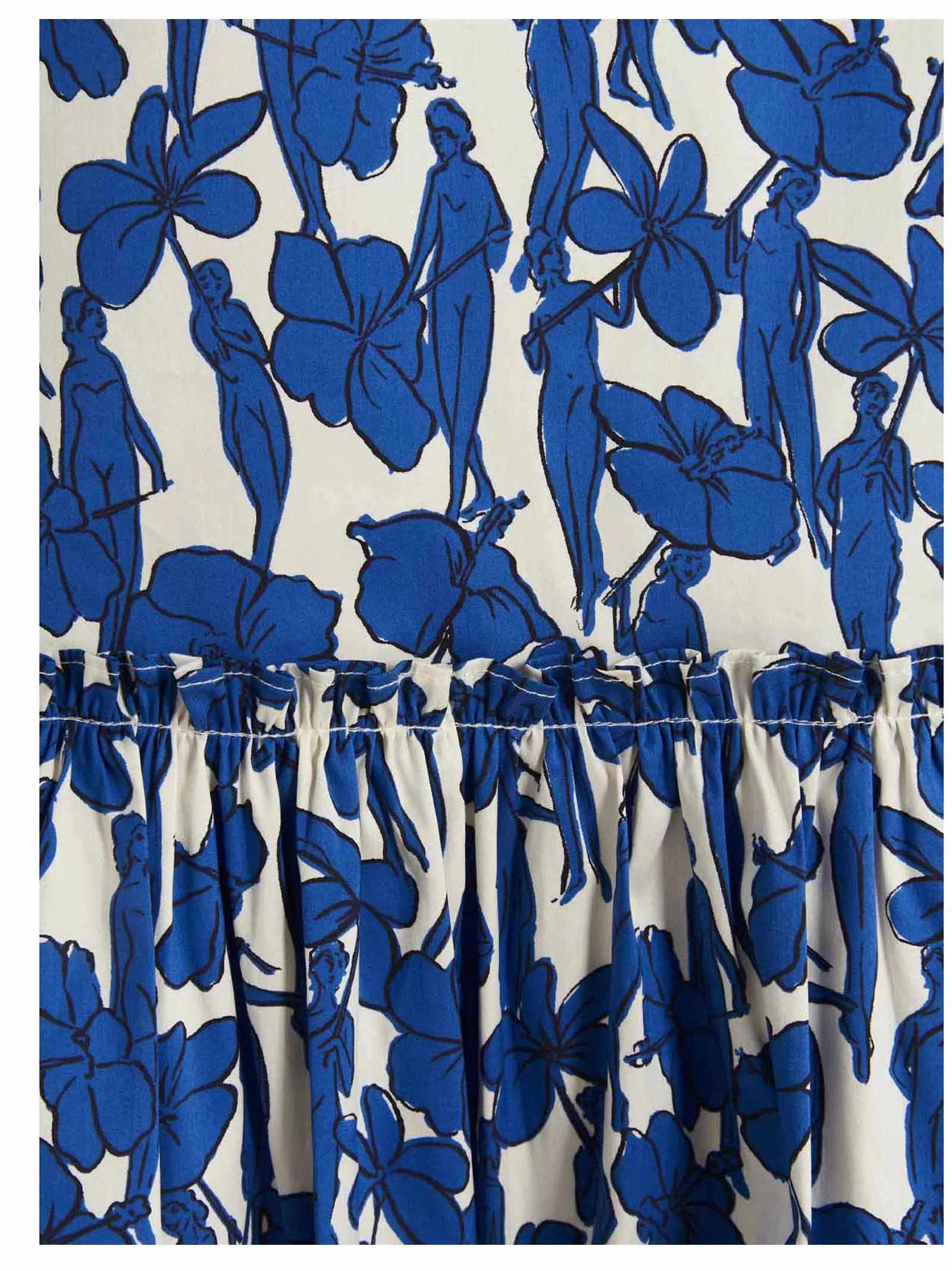 Tory Burch Drop Waist Tie-Shoulder Dress
