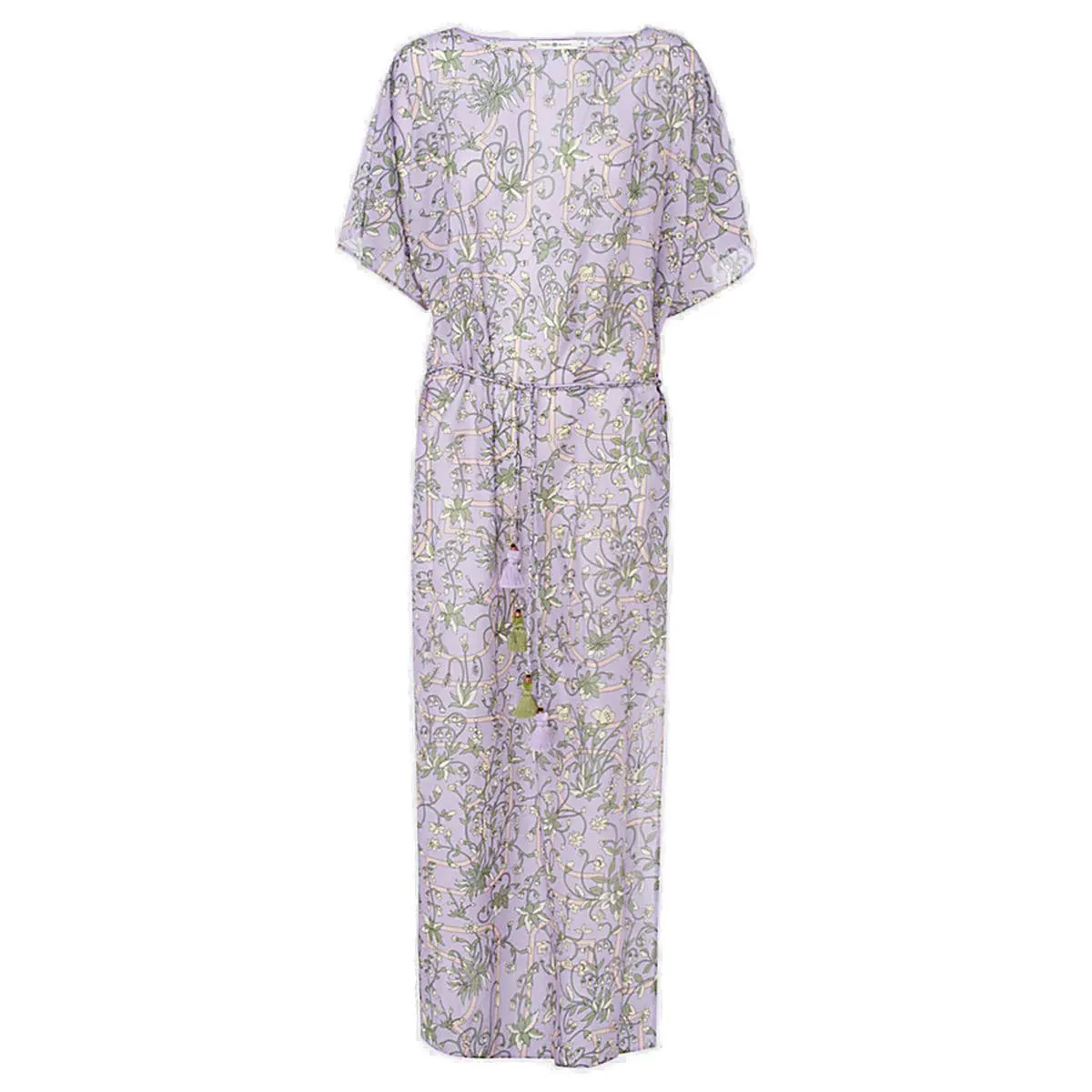Tory Burch Floral Printed Short-Sleeved Dress