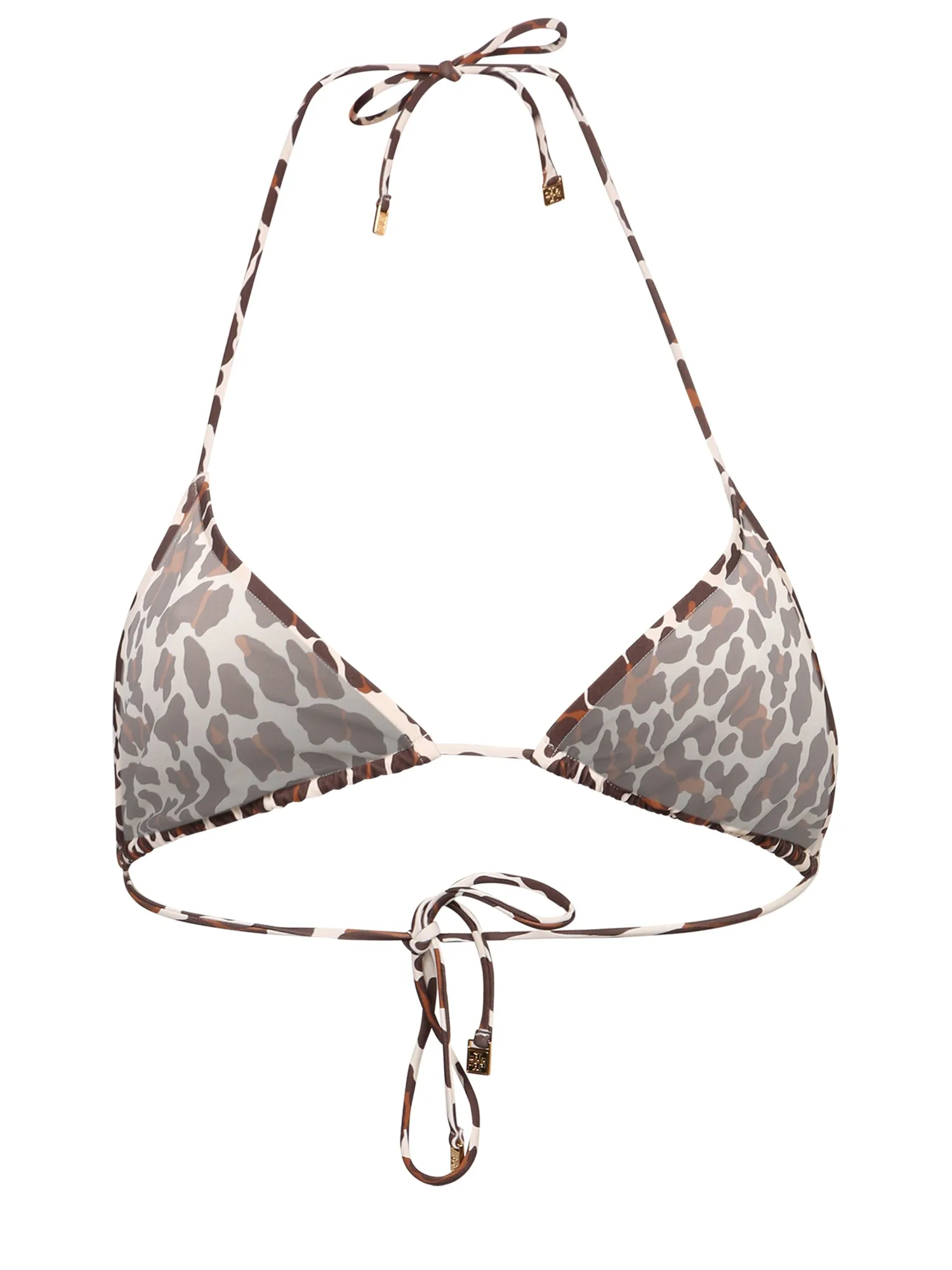 Tory Burch Leopard Print String Bikini Top