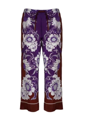 Valentino Floral Printed Straight Leg Pants