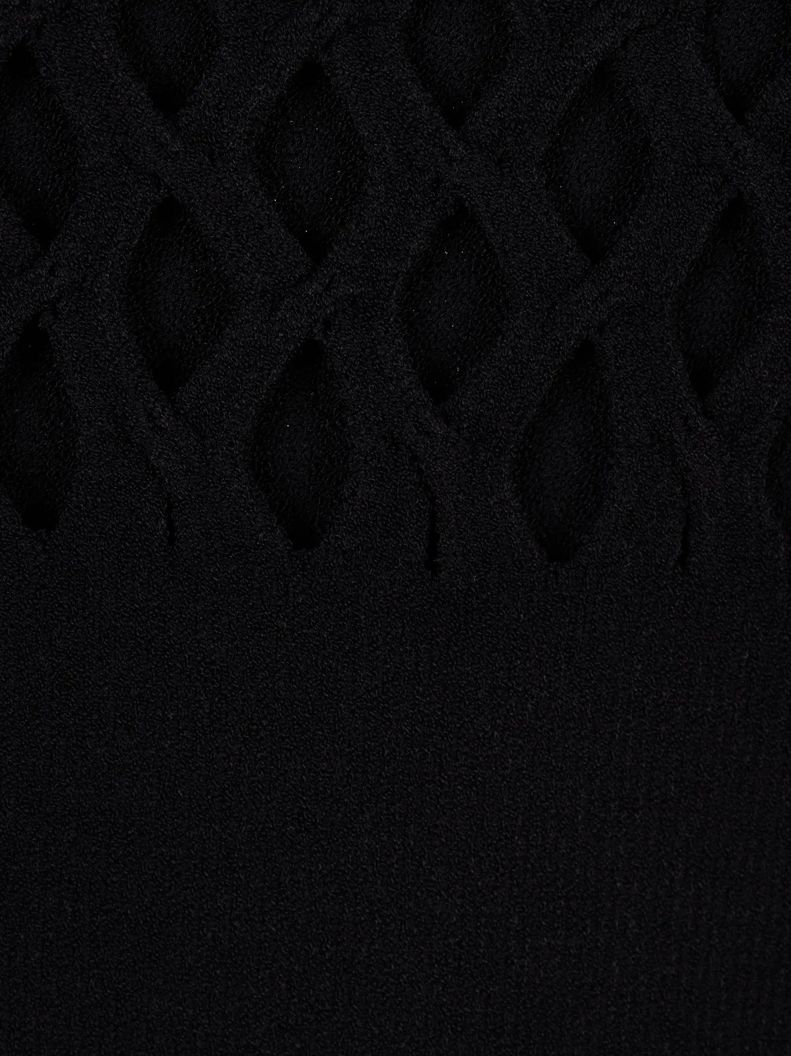 Valentino Stretched Mesh Long-Sleeve Top